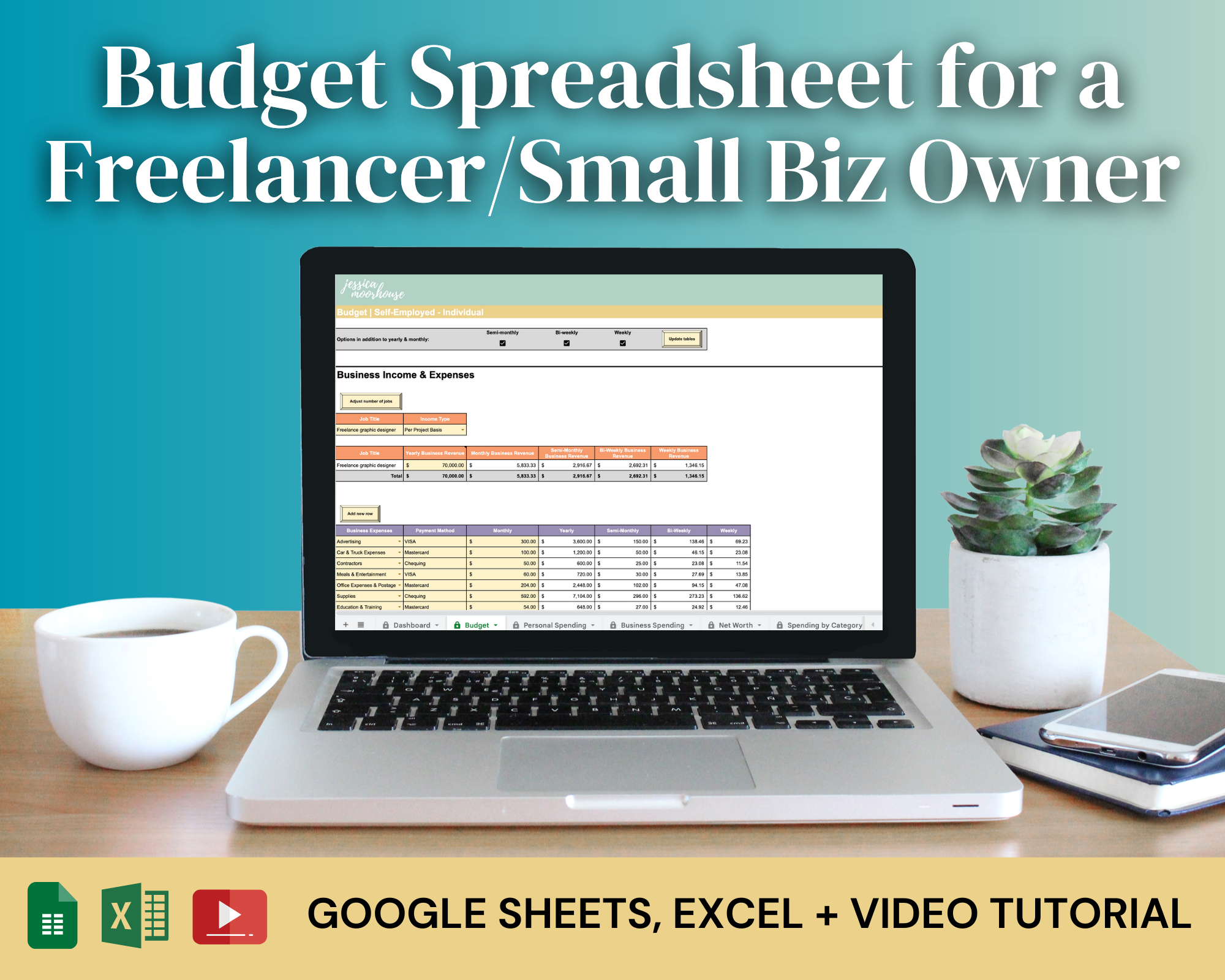 Budget Spreadsheet | Self-Employed - Individual