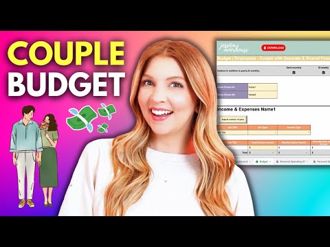 Budget Spreadsheet | Employees - Couple with Separate & Shared Finances